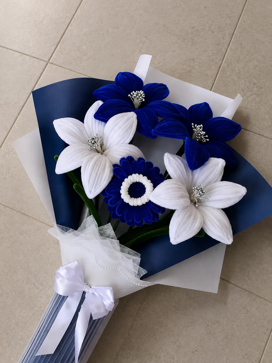 Velvet flower bouquet